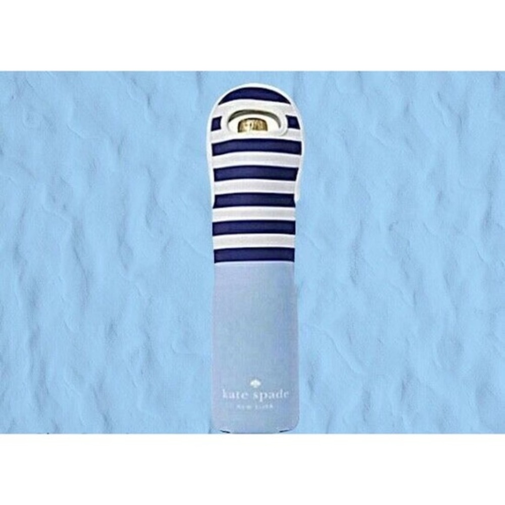 Kate Spade Wine‎ Tote Bag Nautical Blue & White Neoprene Wine Bottle Holder